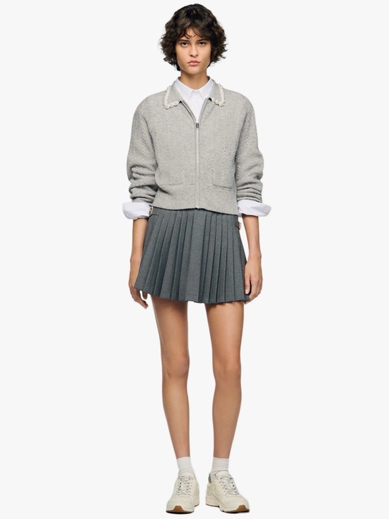 Sandro Sweaters - Sandro Ameo Beaded Collar Cardigan